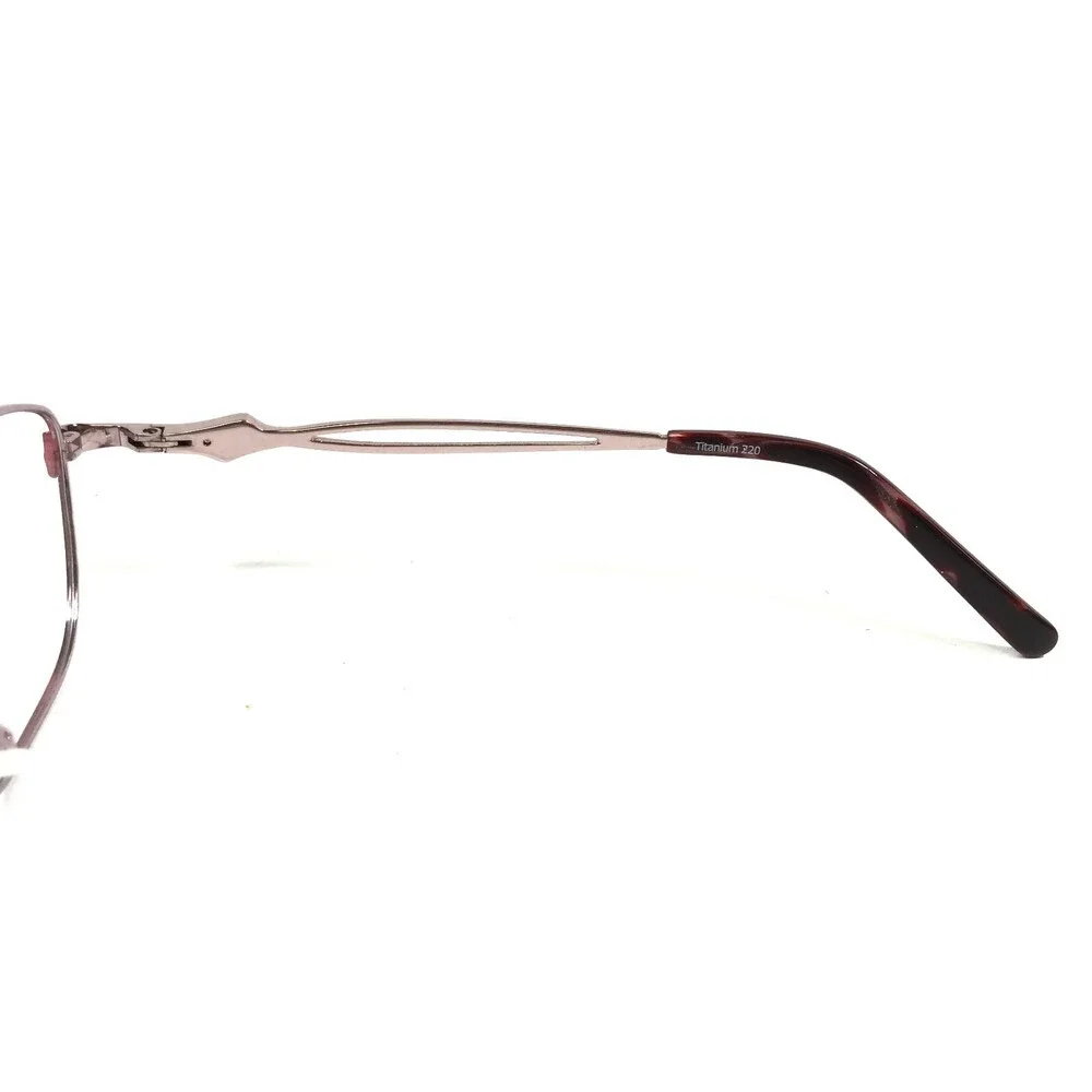Titanium 220 T220-04 COL 30 Eyeglasses Frames Red Oval Full Rim 55-18-135
